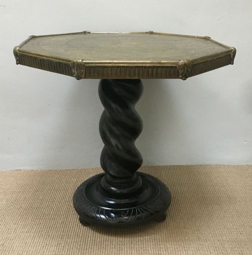 Brass Top Occasional Table