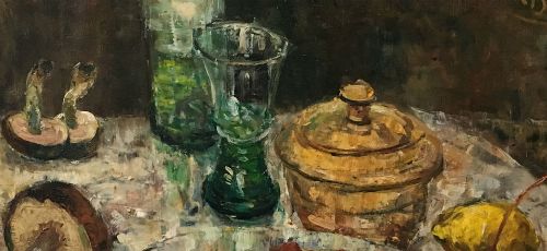 fig 3. Lobster and Mushrooms - Oil Painting