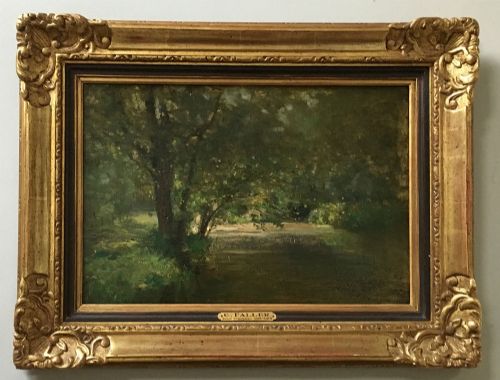 fig 1. Woodland View - Antique Oil Painting