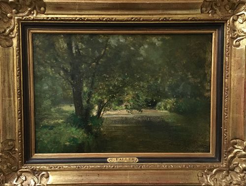 fig 2. Woodland View - Antique Oil Painting