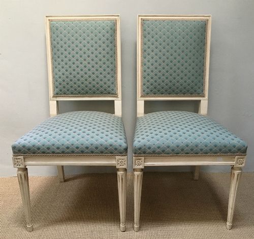 Pair of French Painted Chairs