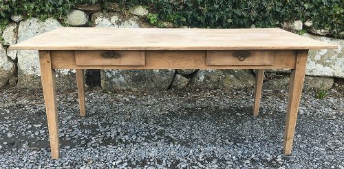 Bleached Oak French Farmhouse Dining Table