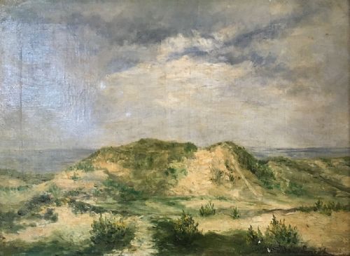Sand Dunes - Antique Oil Painting