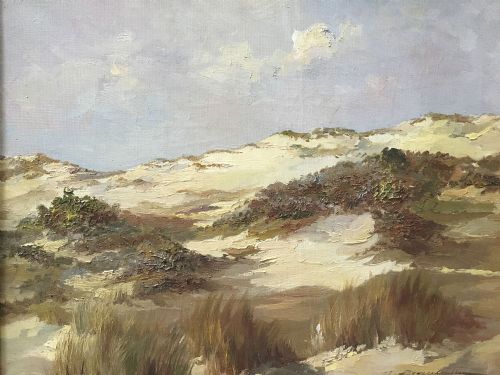 Coastal Dunes - Antique Oil Painting