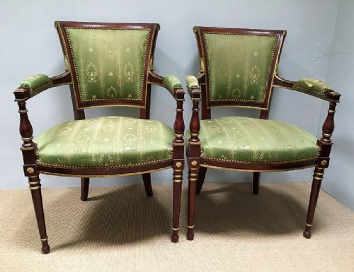 Pair of French Fauteuils