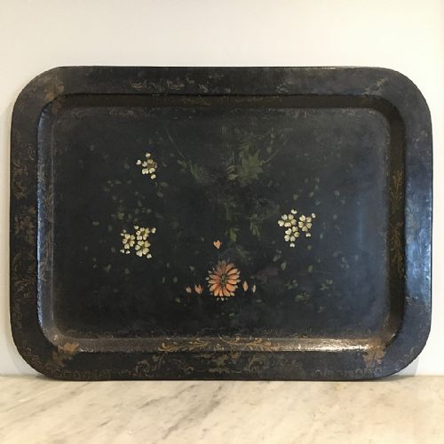 Large Antique Papier Mache Tray