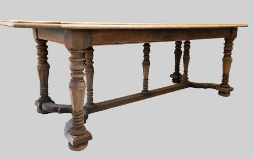 Bleached Oak French Dining Table
