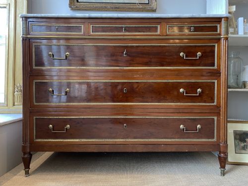 French Marble Topped Commode