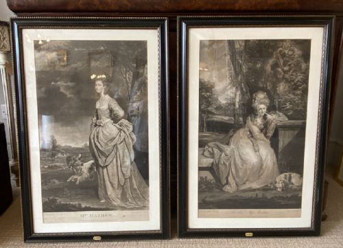 Pair of Portrait Prints - 18th Century