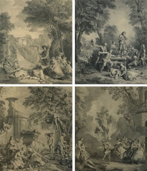 Set of Four Engravings - 18th Century