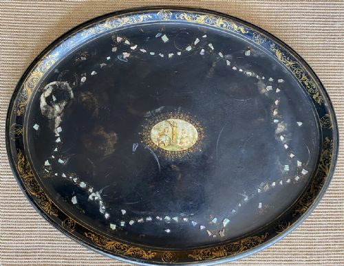 19th Century Paper Mache Tray