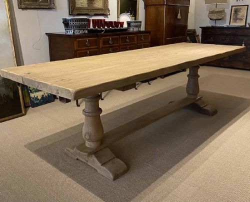 French Bleached Farmhouse Table