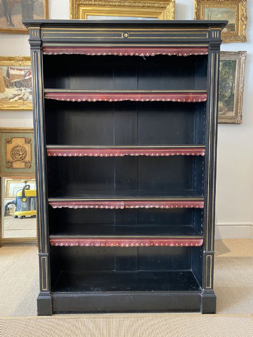 Ebonised  Bookcase - 19th Century