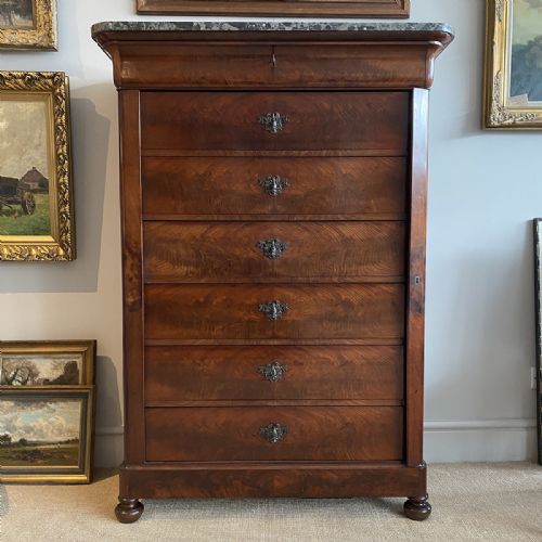 French Semainier with Secretaire Drawer