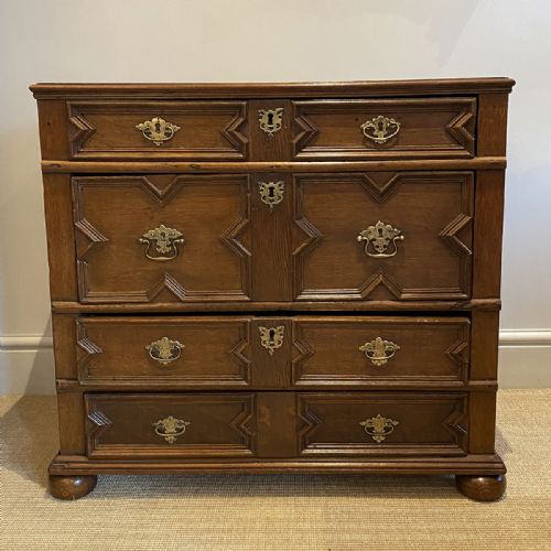 William and Mary Oak Chest of Drawers