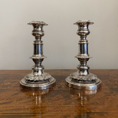Pair of Extending Candlesticks - 19th Century