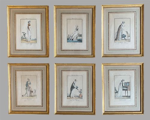 Set of French Fashion Prints