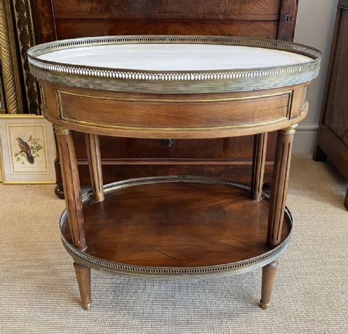 French Marble Topped Side Table