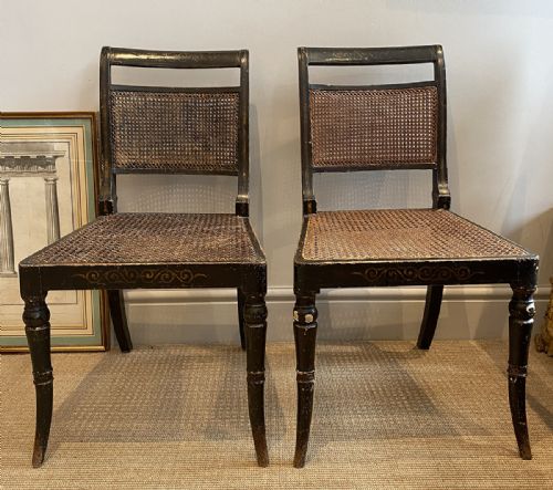 Pair of Regency Painted Chairs