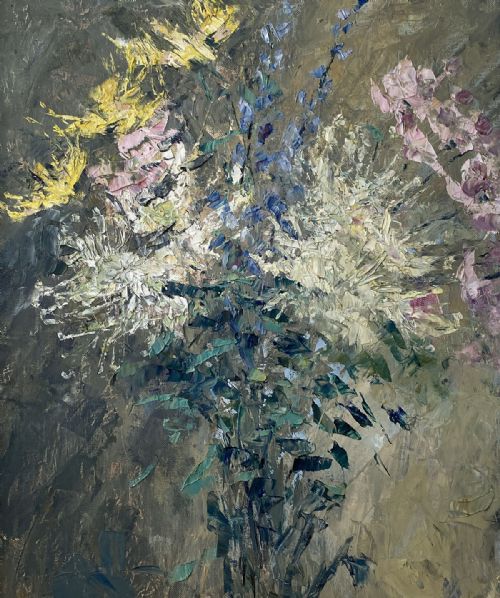 Flowers - Antique Oil Painting