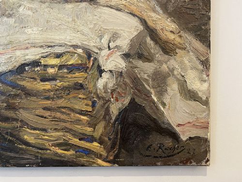fig 3. Still Life with Hare - Antique Oil Painting