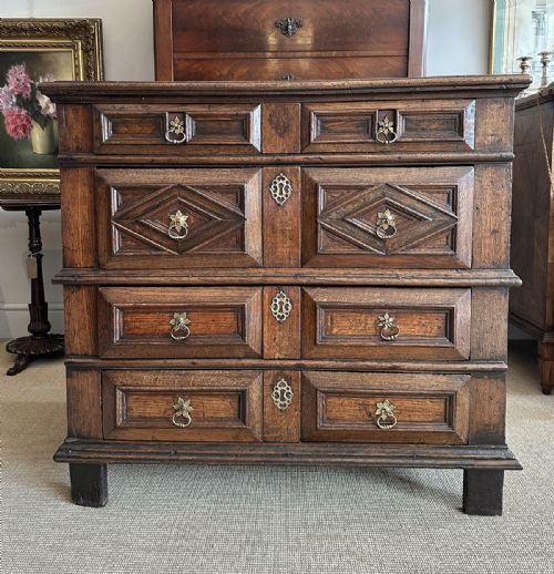 William and Mary Oak Chest of Drawers