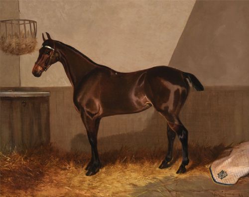 Bay Hunter - Antique Oil Painting