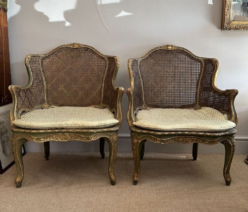 Pair of French 19th Century Fauteuils
