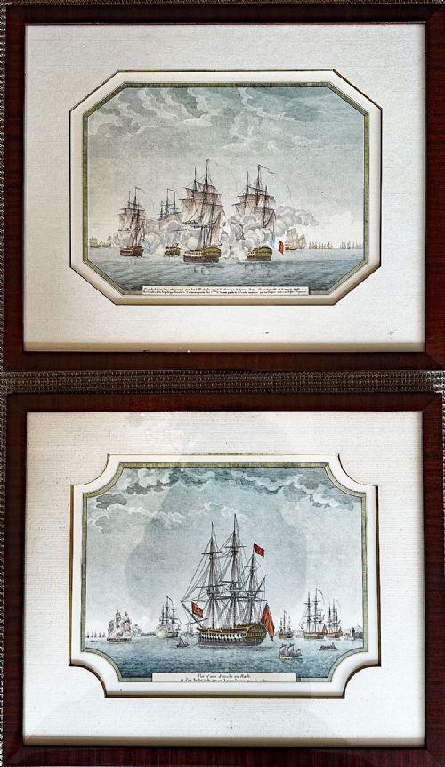 Pair of  French Maritime Engravings