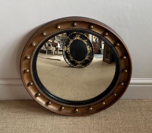 Gilt Convex Mirror - 19th Century