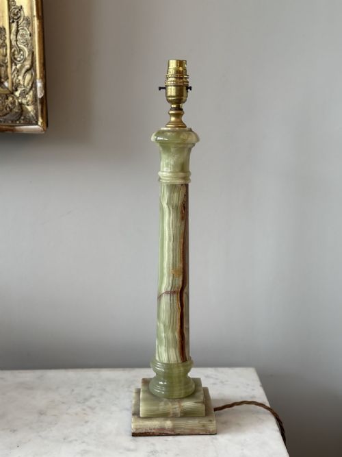19th Century Marble Lamp