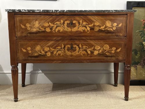 19th Century French Marquetry Commode