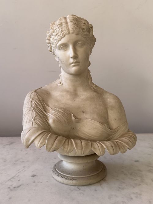 Victorian Parian Bust - Clytie