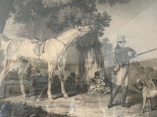 Le Chasseur - Antique Engraving