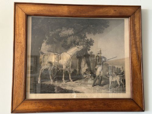 fig 2. Le Chasseur - Antique Engraving