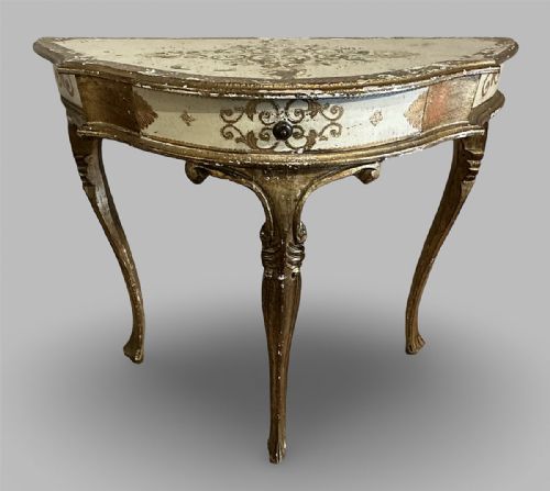 Italian Painted Console Table