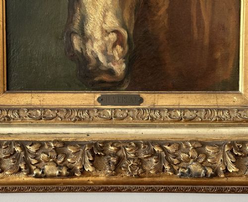 fig 3. Chestnut Horse - Antique Oil Painting