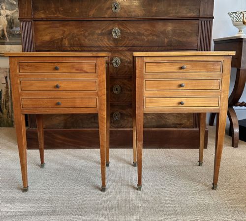 Pair of French Bedside Cabinets