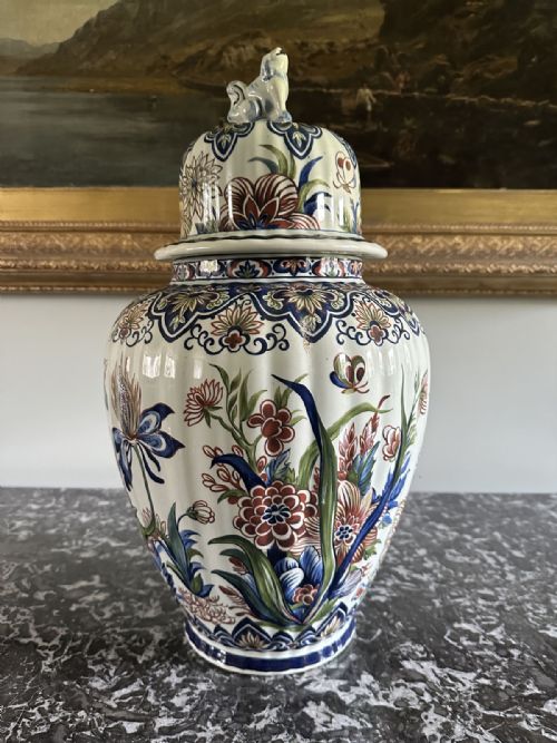 Covered Ceramic Vase