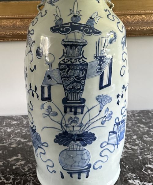 TALL CHINESE VASE - ADDITIONAL PHOTO 1