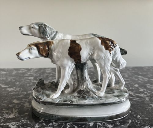 Pair of Ceramic Borzoi Dogs