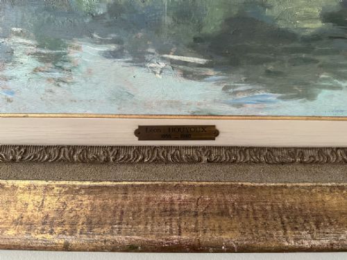 fig 4. View of a Lake - Antique Oil Painting