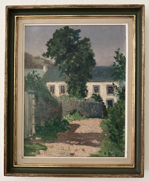 fig 1. The White House - Antique Oil Painting