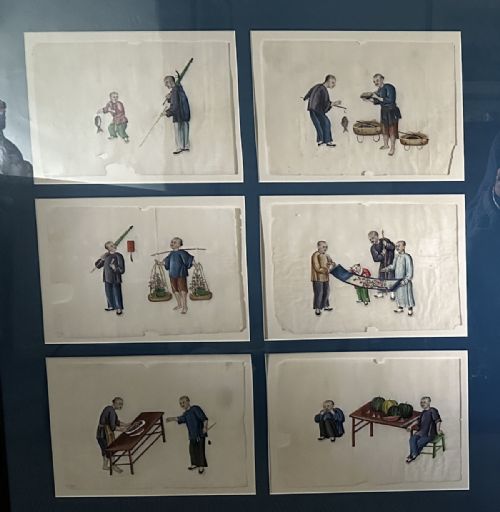 SET OF TWELVE MOUNTED CHINESE GOUACHE - ADDITIONAL PHOTO 1