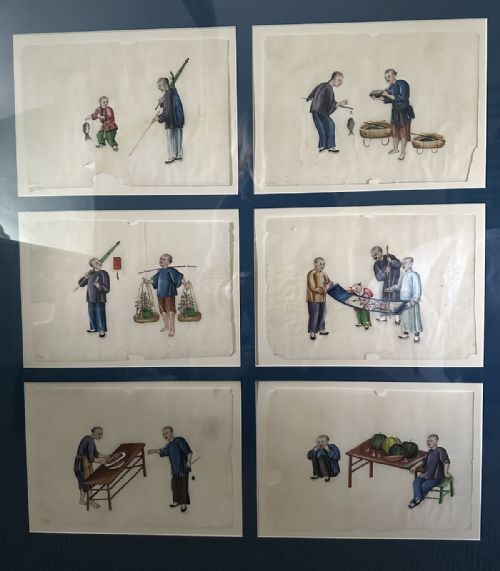 SET OF TWELVE MOUNTED CHINESE GOUACHE - ADDITIONAL PHOTO 2