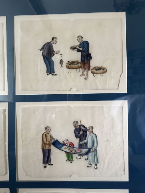 SET OF TWELVE MOUNTED CHINESE GOUACHE - ADDITIONAL PHOTO 3
