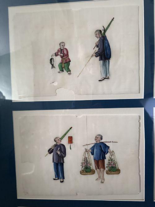 SET OF TWELVE MOUNTED CHINESE GOUACHE - ADDITIONAL PHOTO 4
