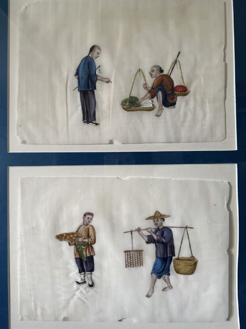 SET OF TWELVE MOUNTED CHINESE GOUACHE - ADDITIONAL PHOTO 5