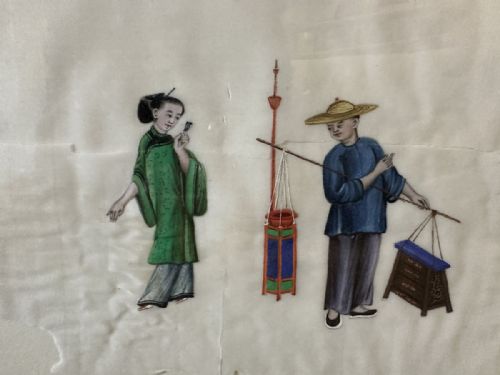 SET OF TWELVE MOUNTED CHINESE GOUACHE - ADDITIONAL PHOTO 17