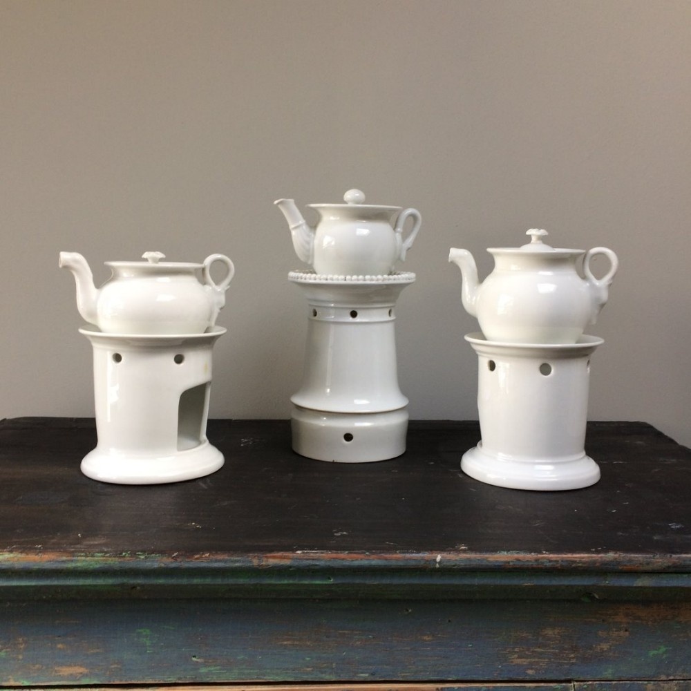 Set of Three 19th Century Trapots